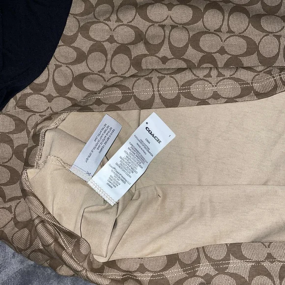 Coach Men's Black and Brown Patterned Shirt - Picture 3 of 4